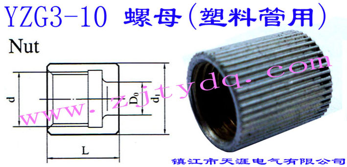 YZG3-10 螺母(塑料管用)Nut